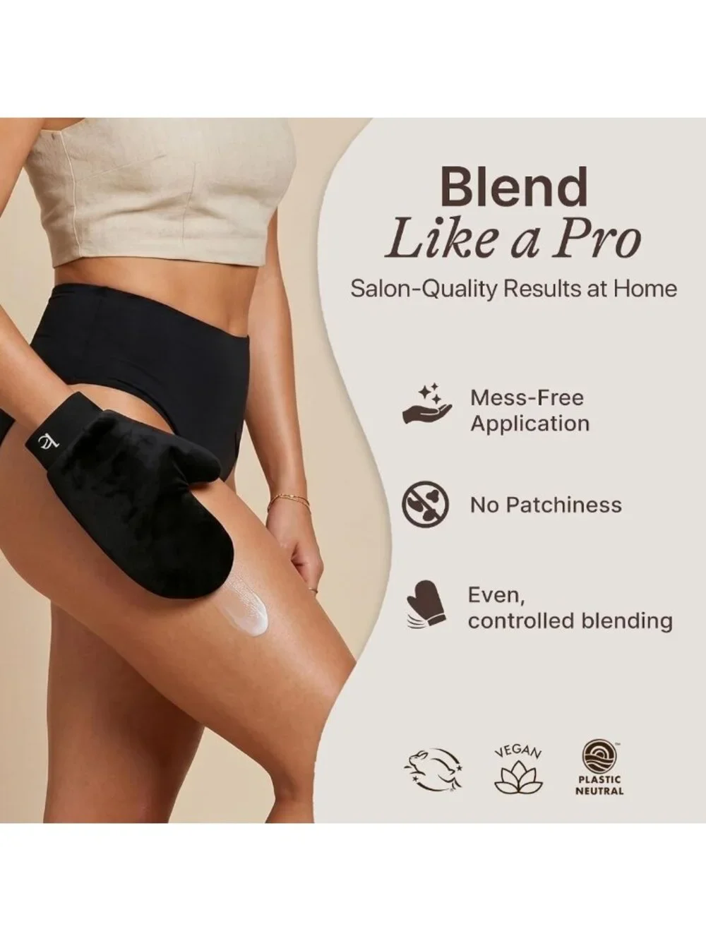 Organic Self Tanner Kit - Natural Tanning Lotion for Face & Body, Non-Toxic